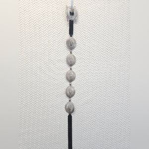 Justin Boots Silver and Black Women's Belt